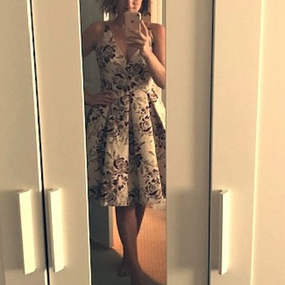 Dress The Population Brocade Cocktail Dress - Picture 1 of 6